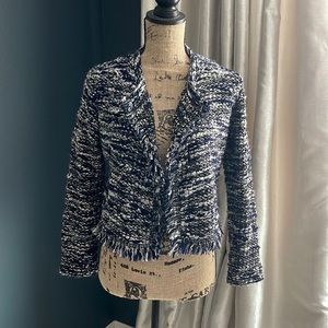 H&M Blue and White Jacket Small
